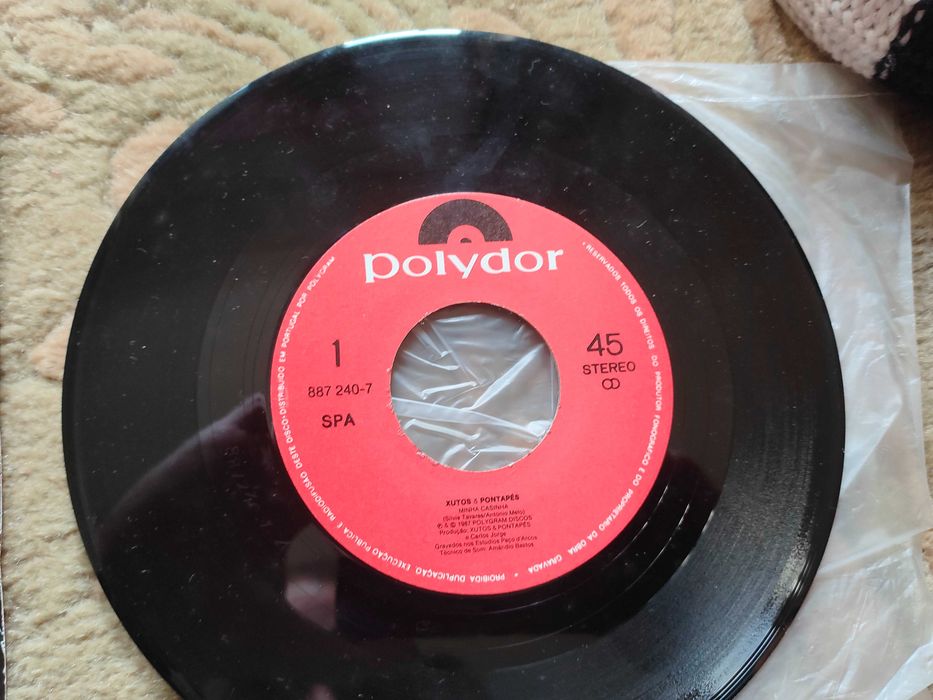 disco vinil 7º single dos xutos e pontapes
