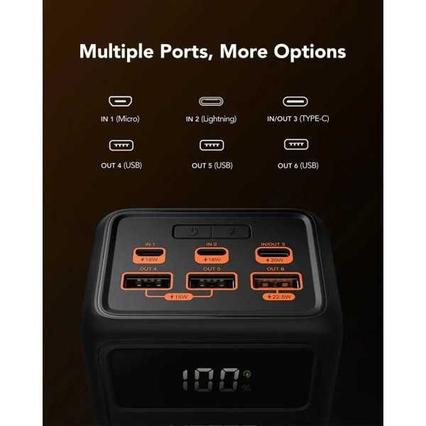 Павер банк Veger Tank Lite 50000mAh PD22.5W