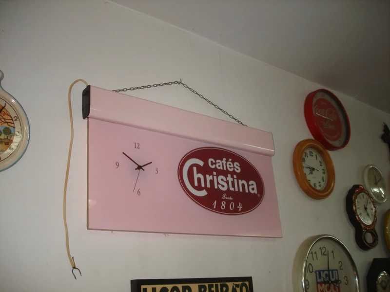 Relogio luminoso Cafe Christina