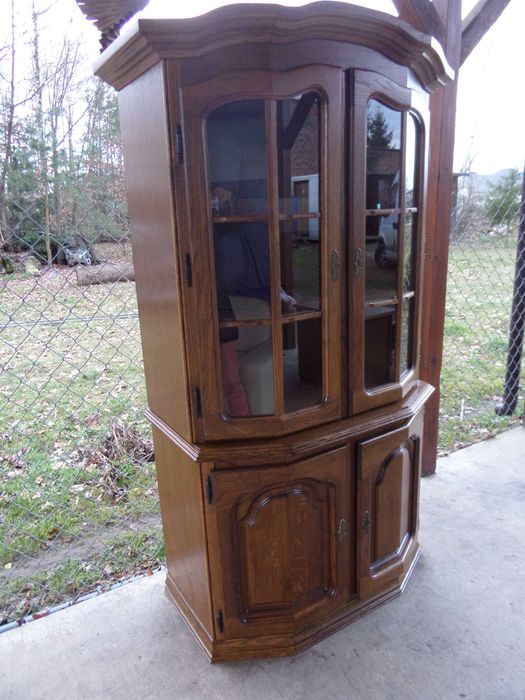 zestaw mebli FLANDERN  narożna witryna i komoda stan bdb DOWÓZ WYSYŁKA