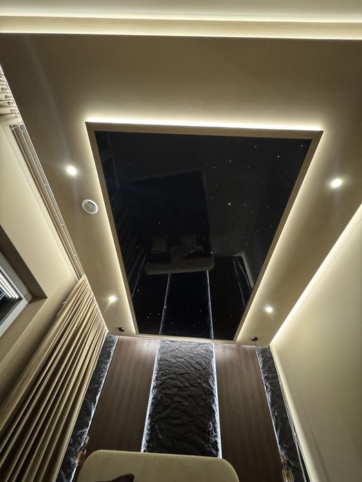 Sufity napinane Warszawa | LED | projekt | szybki montaż