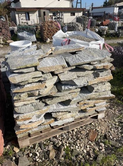 Łupek Srebrzysty Gnejs Akwarium Ogród Kaskady Elewacje Oczko Wodne