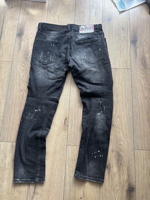 Dsquared2 Kenny Twist Jeans Distressed Black  spodnie