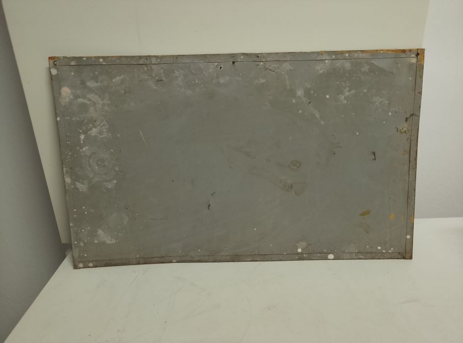 Tablica informacyjna BHP prl oryginał blaszana