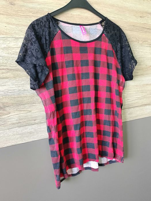 Koszulka damska w kratę rozm. 3XL