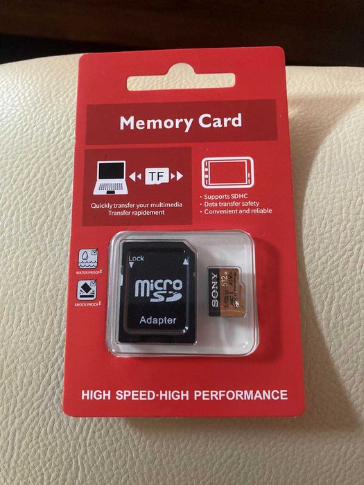 Карта памяти Sony 2TB microSD з адаптером Class 10  4k