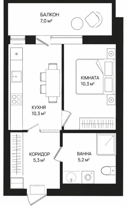 Дешево! Квартира в новобудові. Розтермінування. Є балкон