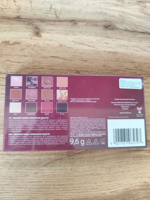 Paletka cieni shocking nudes NOWA Eveline Cosmetics