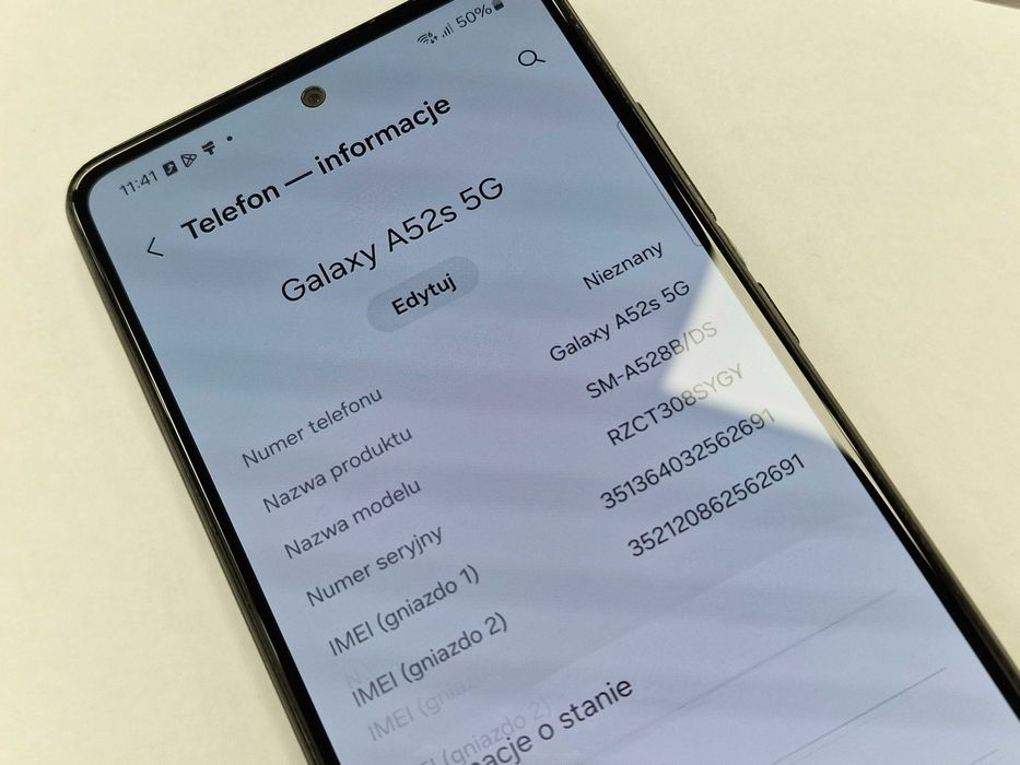 Samsung Galaxy A52s 5G D/S/ 6GB/ 128GB/ Awesome Black/ Grade C + łado