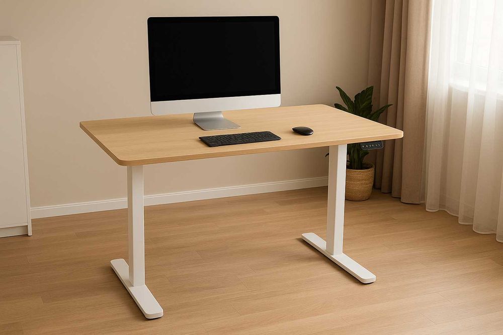 NOWE Biurko Elektryczne Regulowane 120x60cm Podnoszone Do Biura 72-118