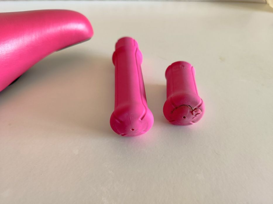 Selim e punhos Rosa para bicicleta de criança BTwin