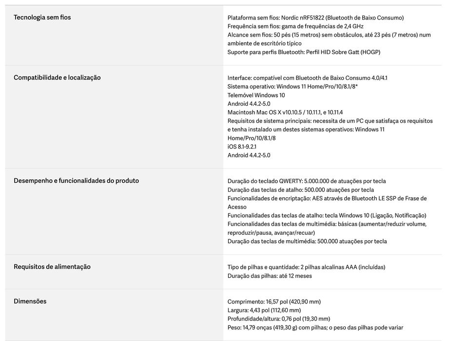 Teclado PT Microsoft Surface Cinzento64741167971329124