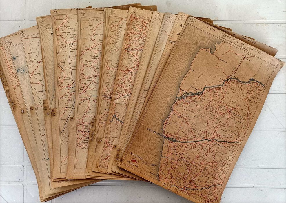 Itinerário rodoviário de Portugal - 1918 (?) - Vacuum Oil Company