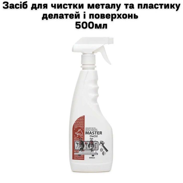 Засіб для чистки металу та пластику, делатей і поверхонь 500мл