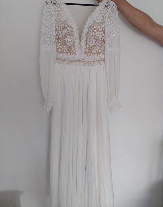 Suknia ślubna boho.