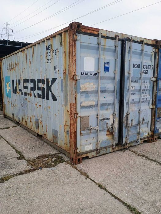 Kontener morski 20 DC używany, Łódź! magazynowy! Okazja!