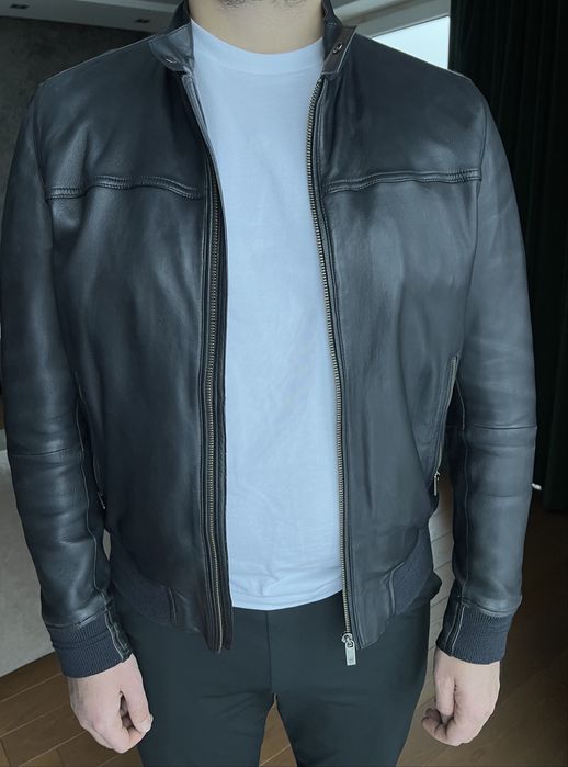 Шкіряна куртка Massimo Dutti