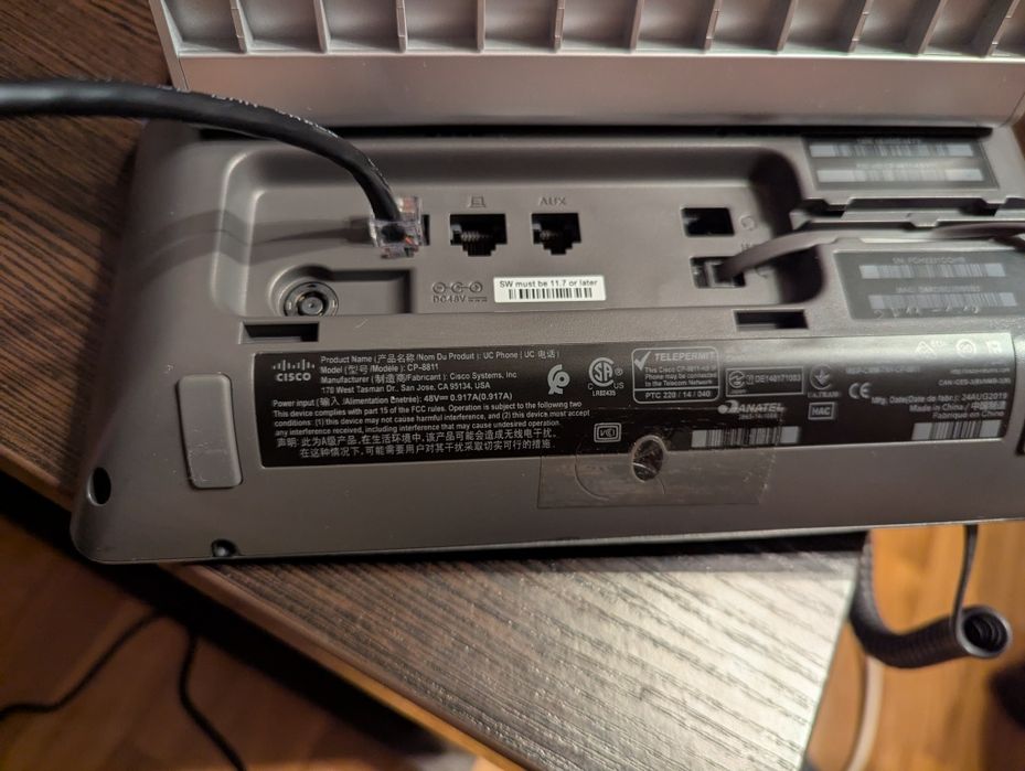 Cisco CP-8811 IP-телефон  Gigabit Ethernet  PoE  5 ліній