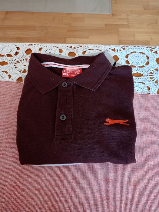 Brązowa koszulka polo -M.