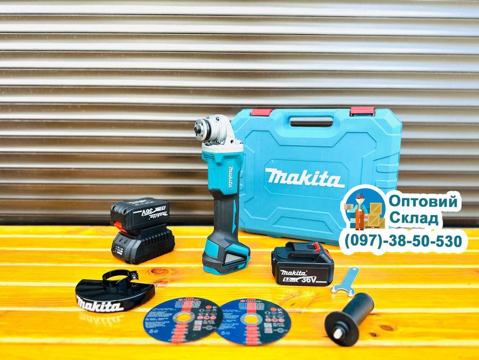 Акамуляторна Болгарка Makita DGA 554 36V8Ah Безщіткова УШМ 8500об/хв