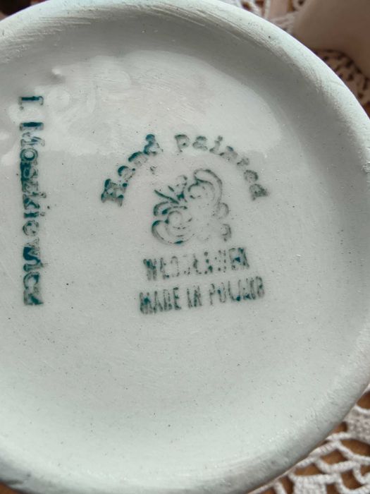 Włocławek Koło ceramika fajans - zestaw 28 elementów