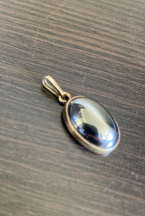 Zawieszka wisiorek srebrny z hematytem