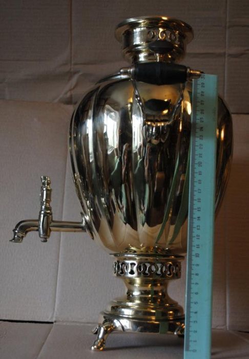 Самовар яйцо долями робочий шикарний антик Шемарін на стильну кухню.