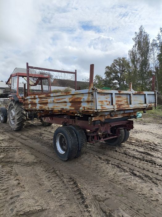 Przyczepa wywrotka x3 jednoosiowa Meiller rolnicza tandem hl brandys 6