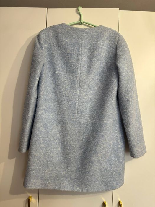 Wiosenny płaszczyk baby blue niebieski