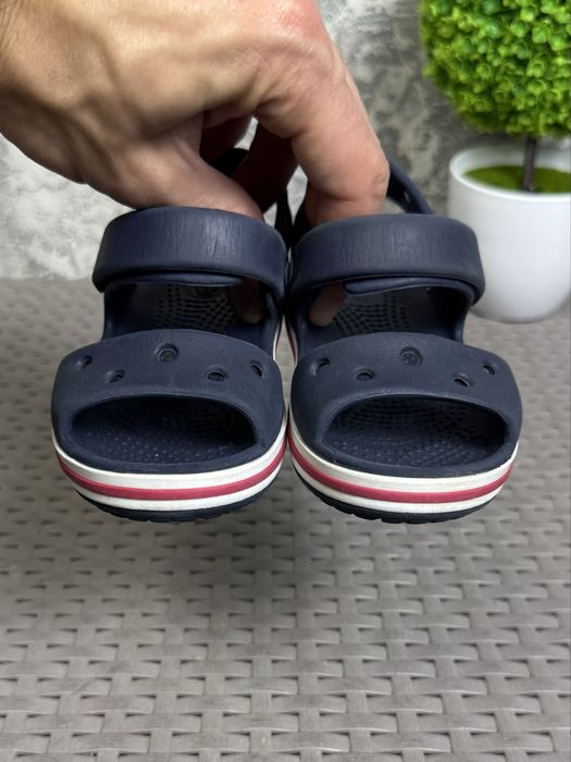 Crocs кроксы сандали C7 24 размер детские синие
