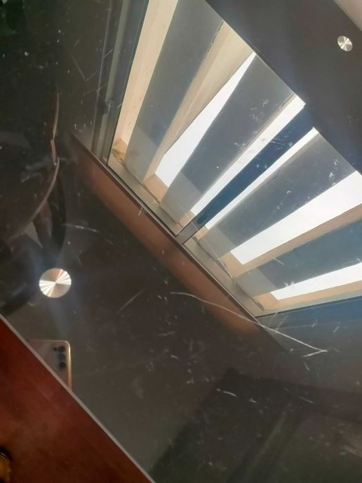 Secretaria tampo de vidro