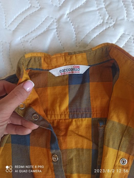 Набір з 2 сорочок та штанів на 12 міс, розмір 80