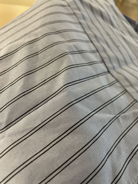 Camisa Azul às Riscas Zara Man