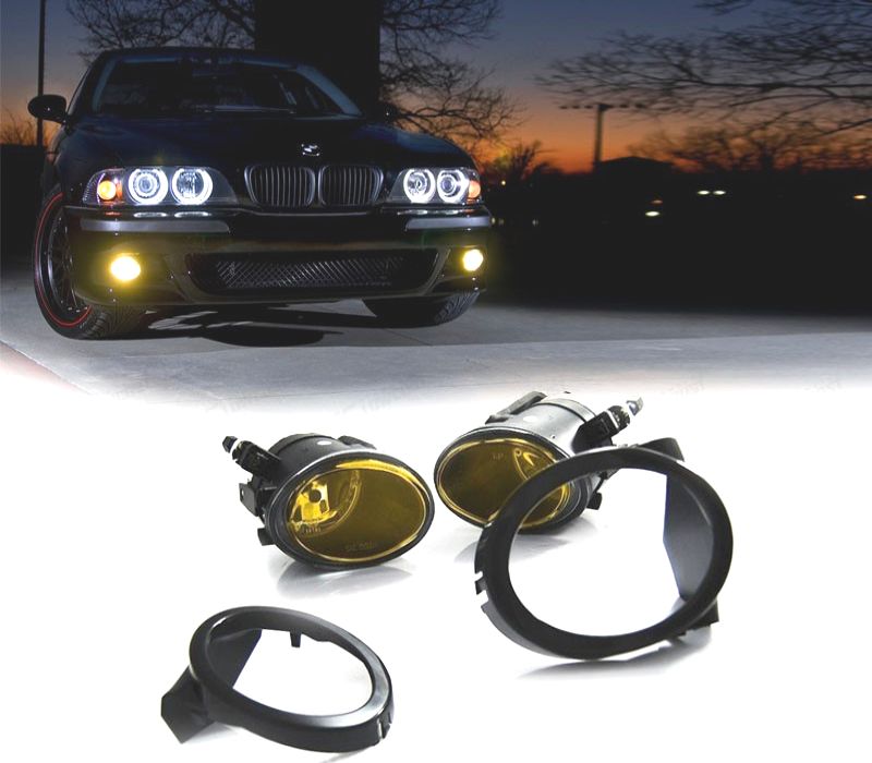FARÓIS NEVOEIRO PÁRA-CHOQUES PACK M BMW E46 98-06 E39 95-03 VIDRO AMARELO