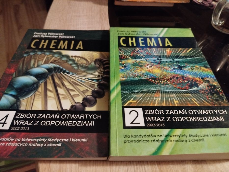 Podręczniki szkolne ,Chemia i fizyka-pomoce,zbiory zadań