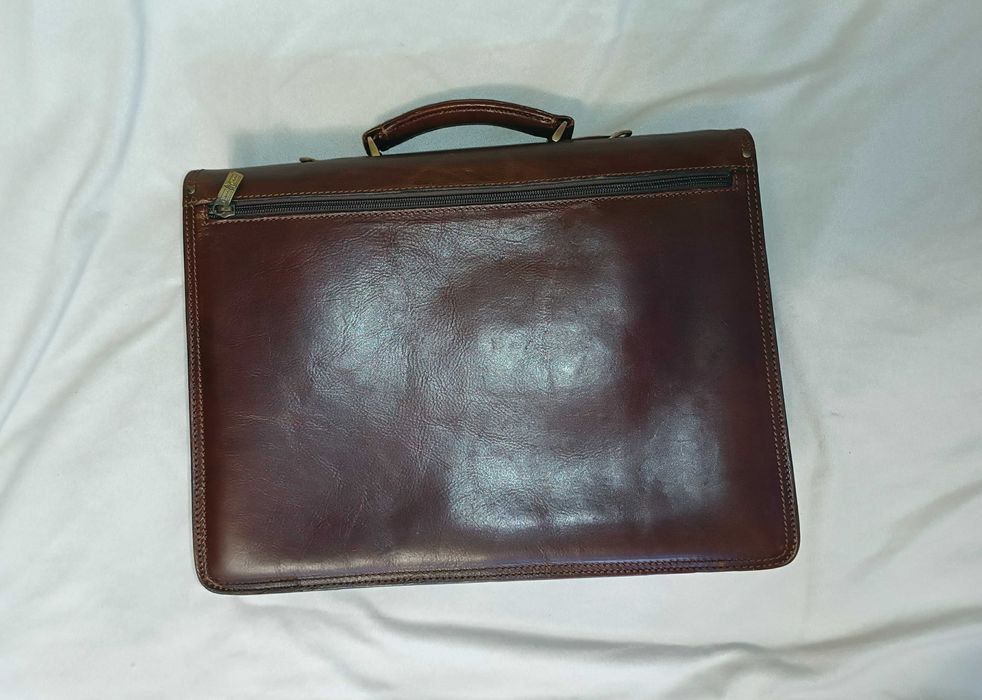 Портфель Gianni Conti Италия кожаный оригинал ручной работы большой