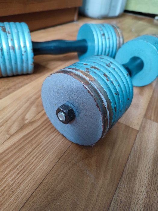 Гантели разборные советские по 6.4 кг