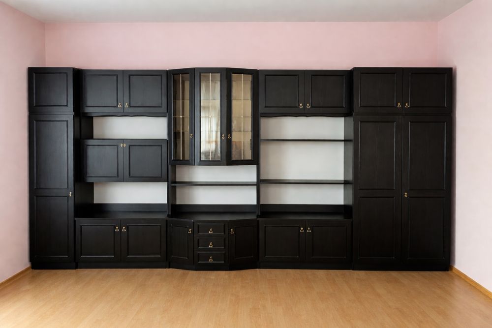 Regał meblościanka szafa kredens czarny kolor stan idealny