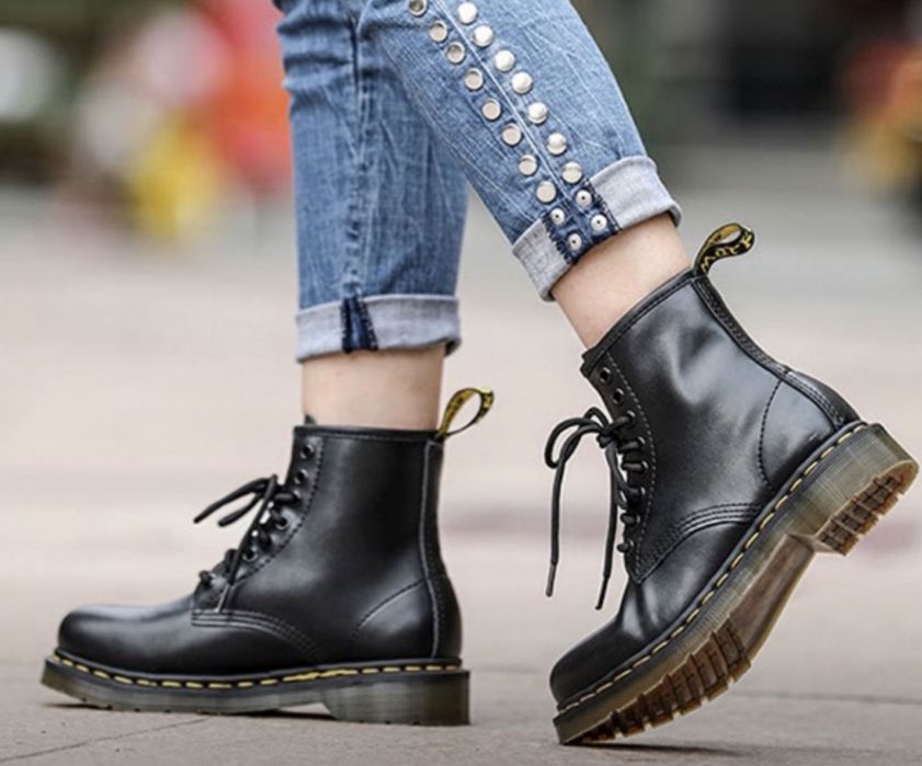 Glany botki martensy goth punk gotyckie traperki timberki
