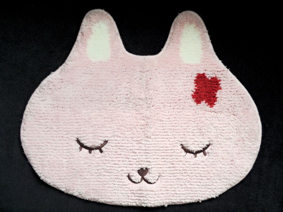 Nowy dywanik MINISO różowy króliczek kotek 42x52