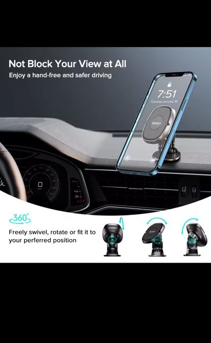 Магнитный держатель для телефона QOOVI