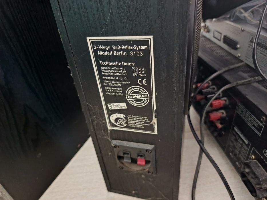 Zestaw Amplituner Yamaha, odtwarzacz CD, kolumny