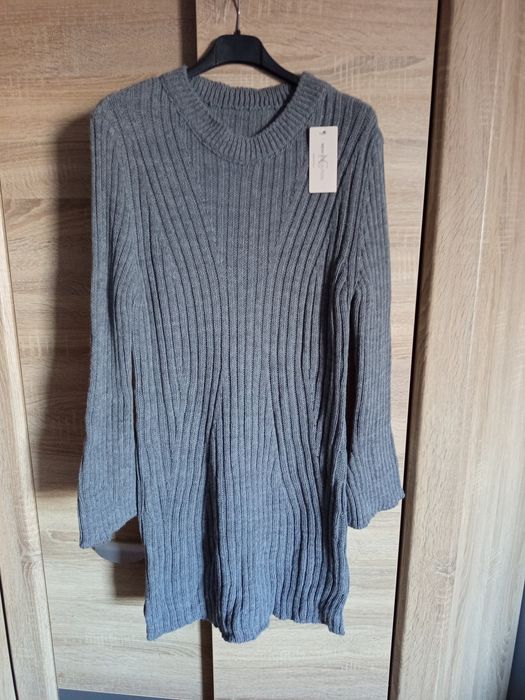 Długi sweter sukienka uniwersalna