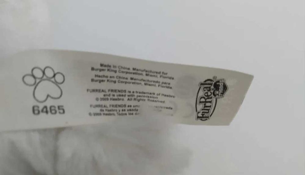 Kotek Furreal Friends Hasbro 2009 Burger King