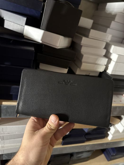 Мужской кожаный клатч  уценка уцінка чоловічий гаманець шкіряний