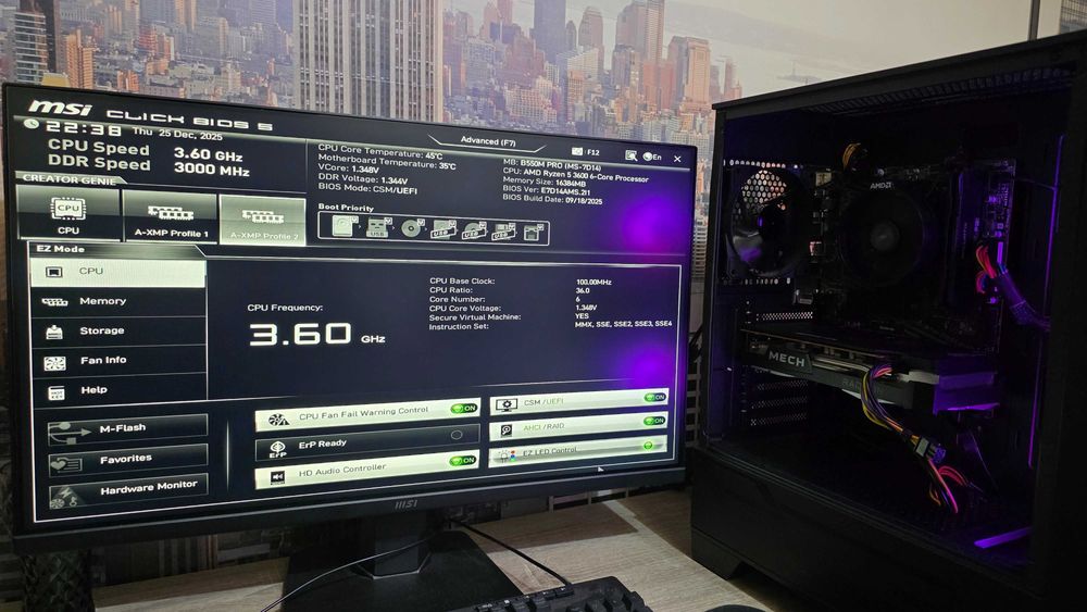 Komputer Ryzen 5 / RX 6600 / 16Gb / 1Tb