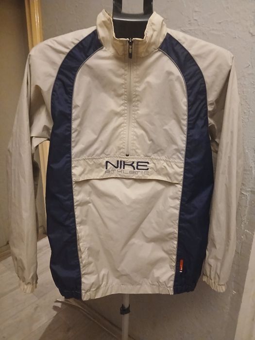 Beżowa kurtka wiatrówka NIKE  kangurka r.l