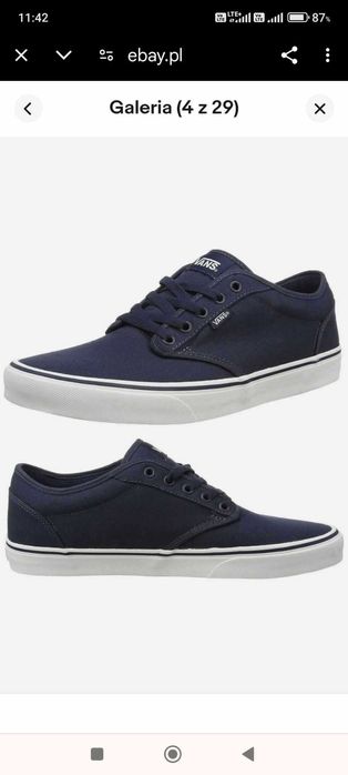 VANS Atwood Płótno Modne buty skaterskie Plimsolls