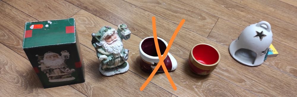 Санта Клаус чобіток новорічний дзвоник