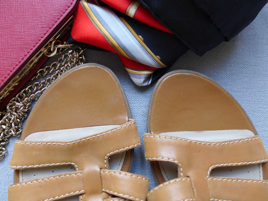 GEOX RESPIRA modne skórzane sandały gladiatorki 39 39,5 vagabond 7mil